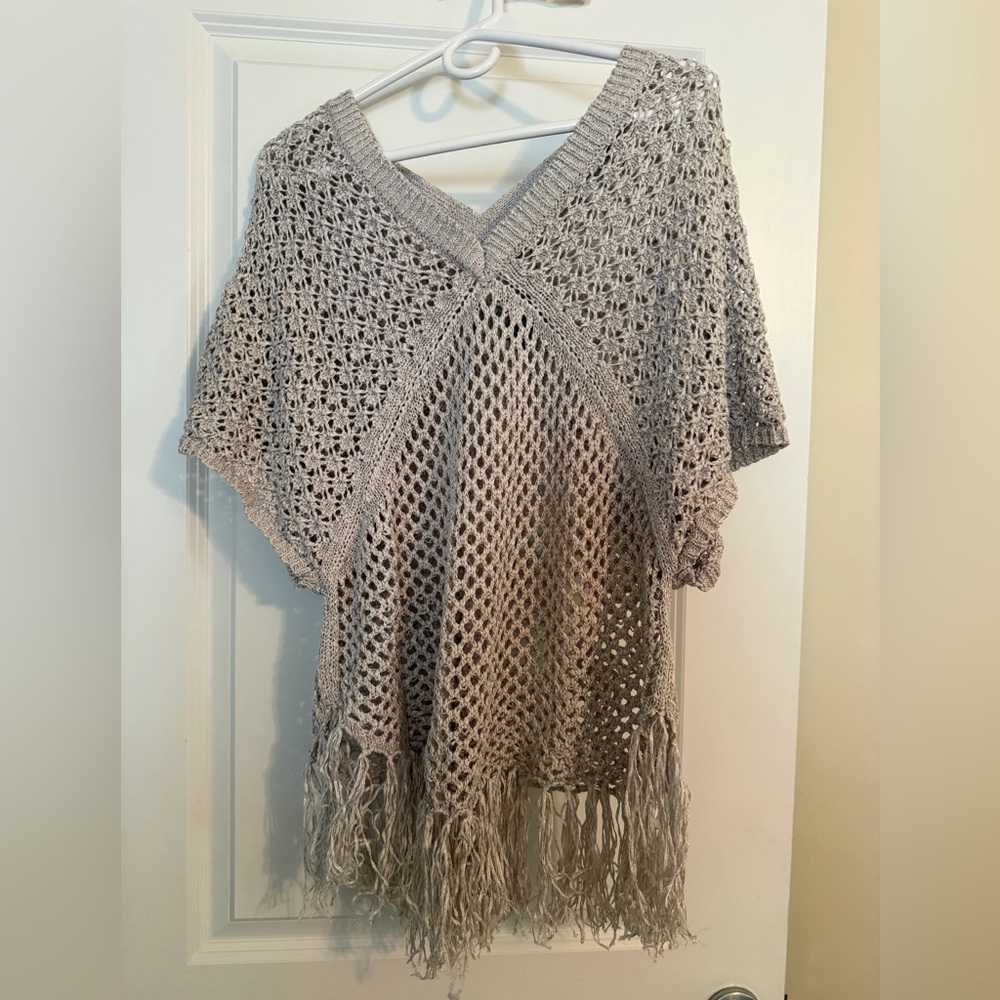 Michael Stars Gray V-Neck Sweater